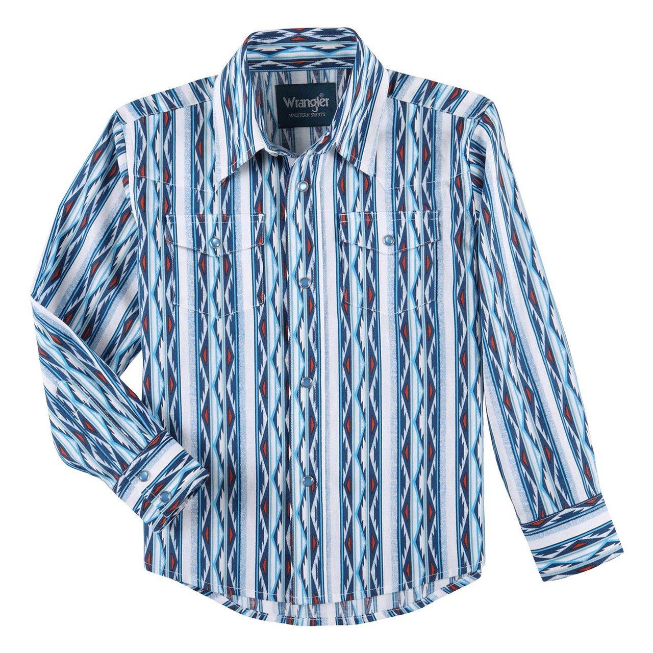 Wrangler pearl snap long sleeve online
