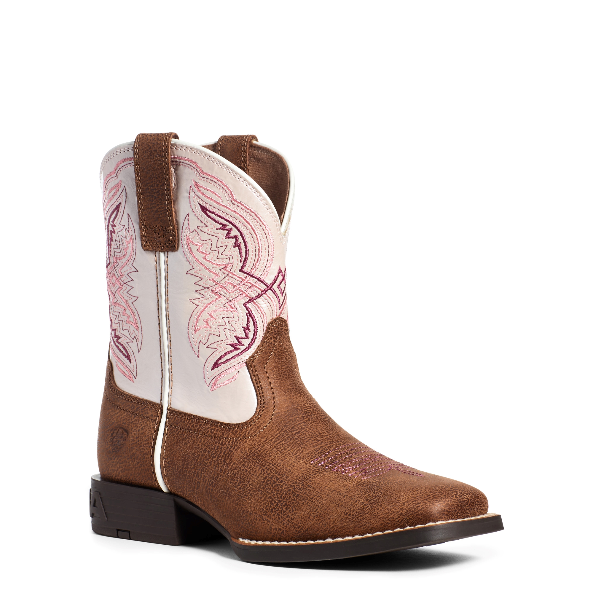 Pink square toe boots top