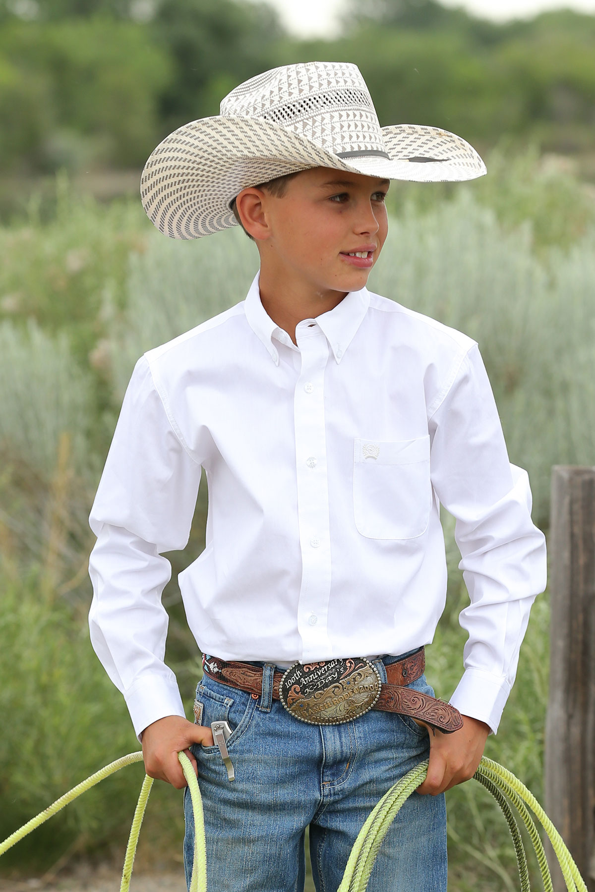 Hat with button down shirt online