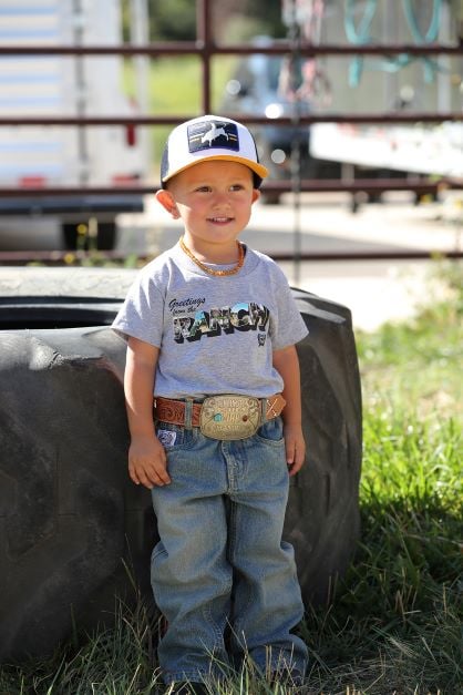Boy's Cinch Gray "Greetings From the Ranch" T-Shirt
