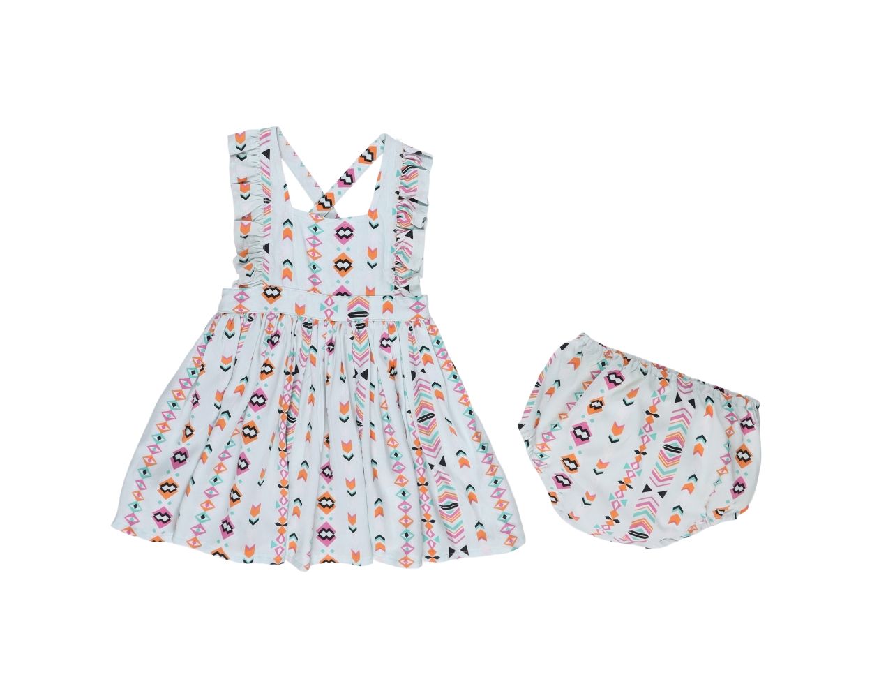 Infant & Toddler Girls Wrangler Cross Back Printed Dress