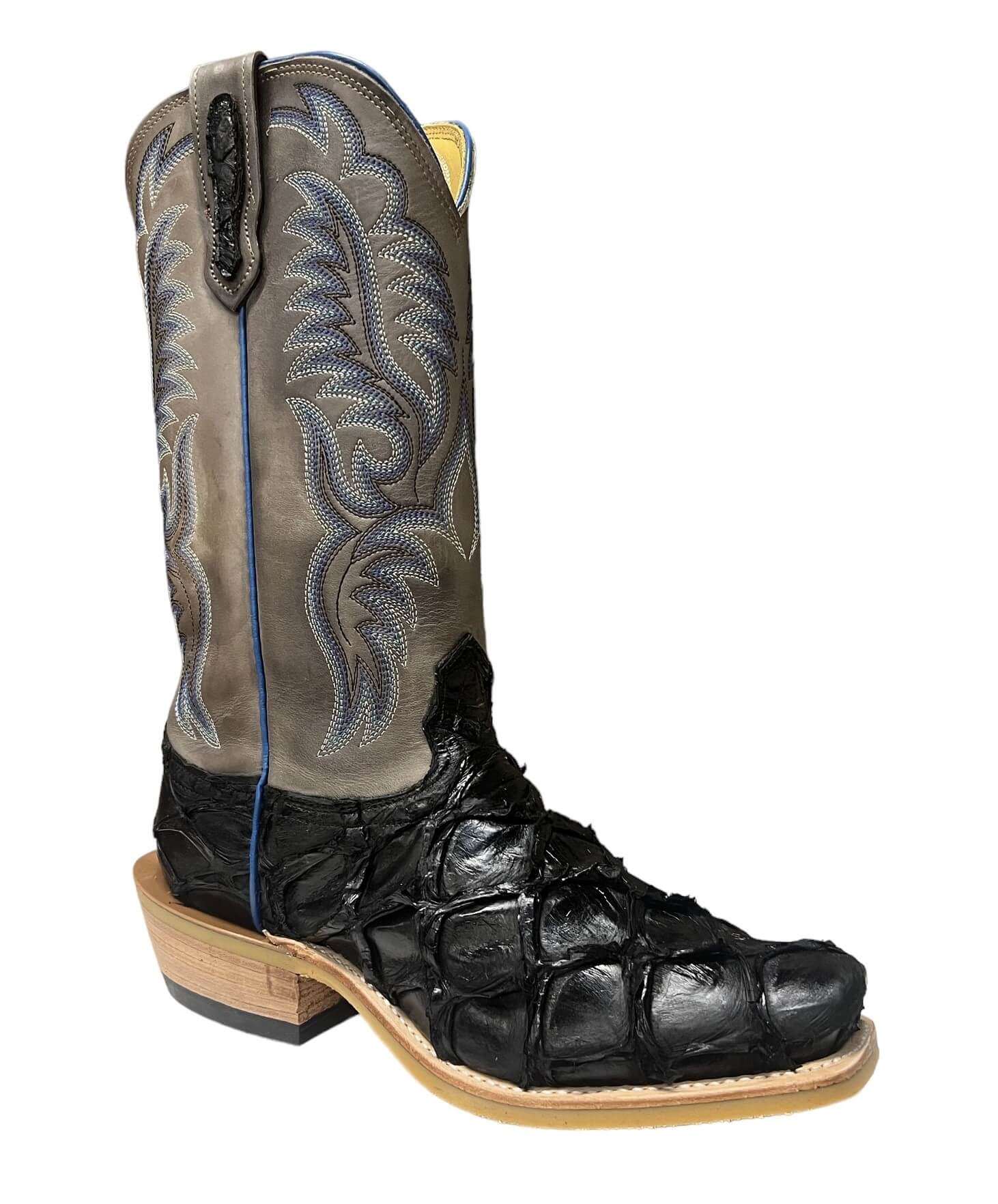 Jimmy's Exclusive Men's Fenoglio Black Apapaima Boots Oklahoma's