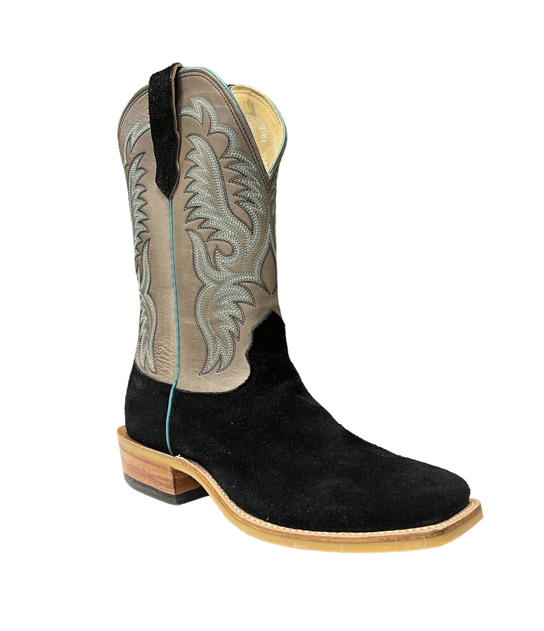 Jimmy s Exclusive Men s Fenoglio Square Toe Black Roughout Boots Oklahoma s Premier Western Clothing Store