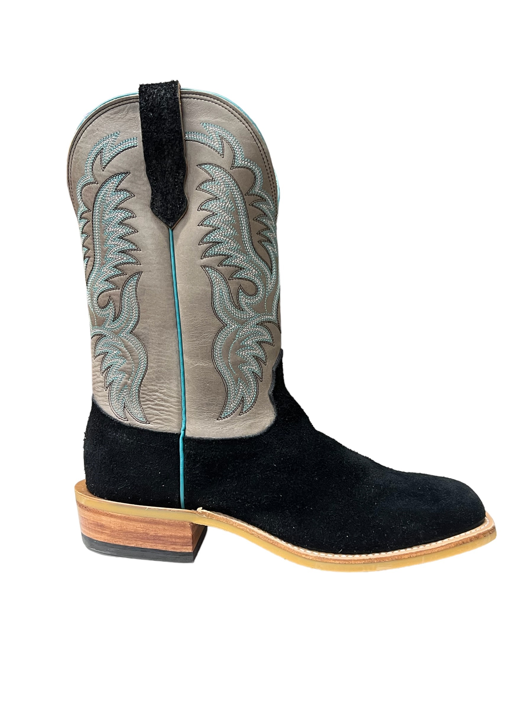 Mens black square outlet toe cowboy boots