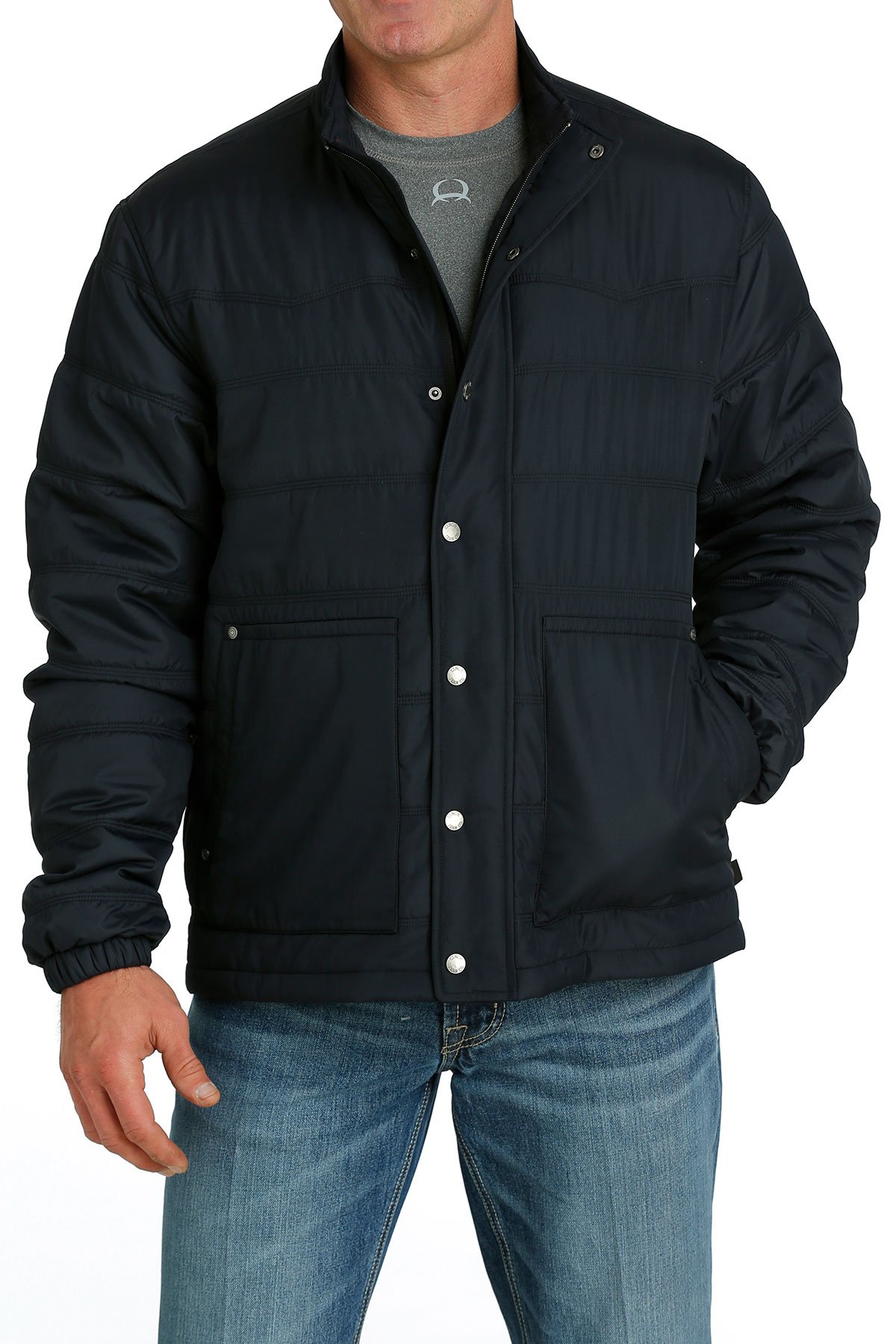 Men's Cinch Black Polyfilled Quilted Jacket 