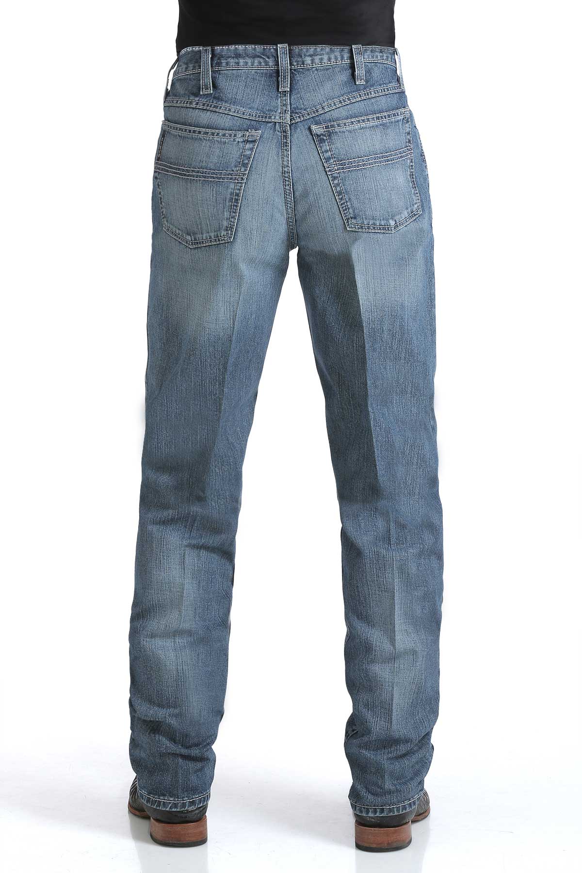 Men's Cinch Loose Fit Black Label 2.0 Medium Stone Tapered Leg Jeans 