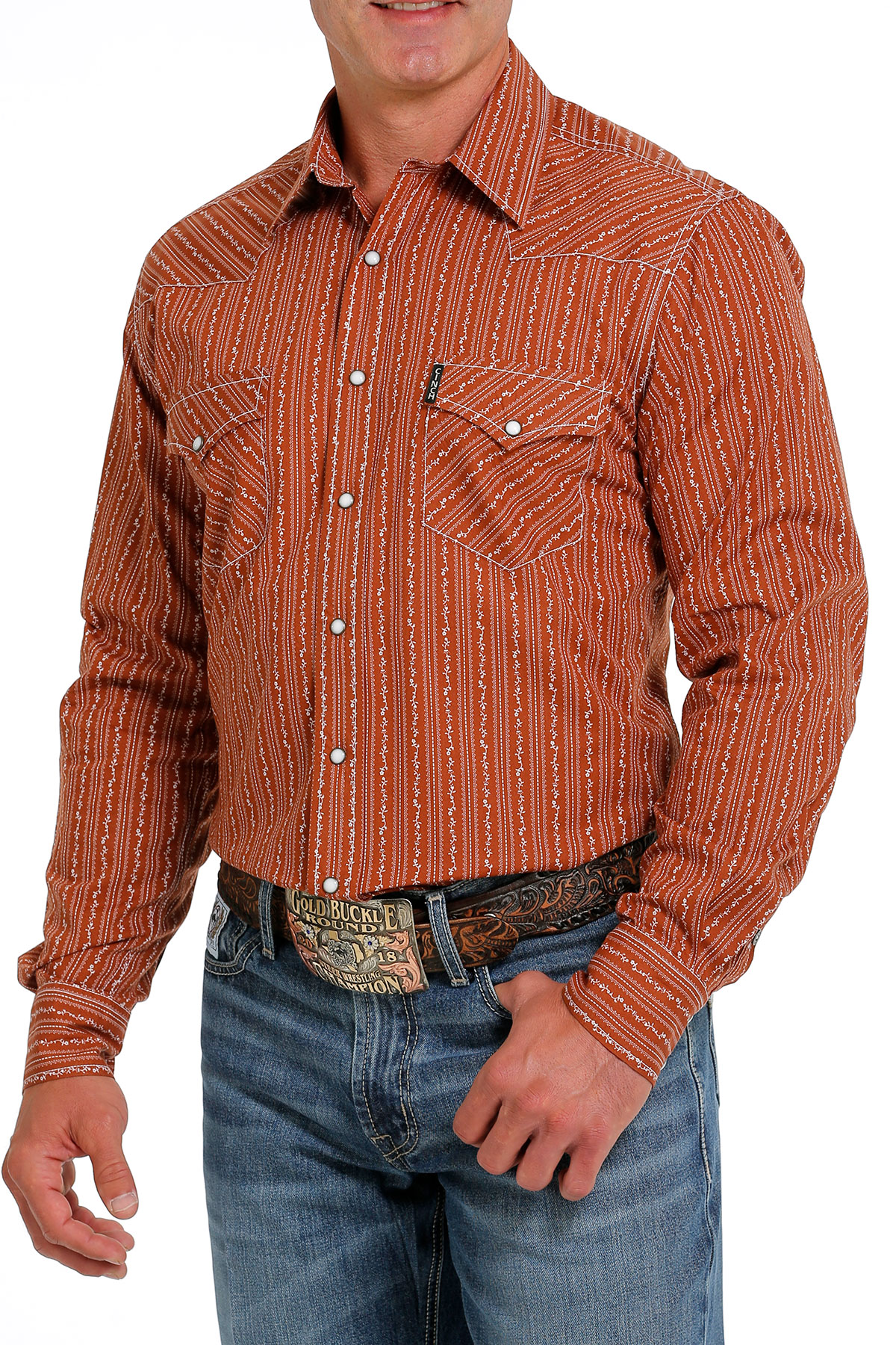 CINCH Jeans  Men's Modern Fit Snap Western Shirt - Multi