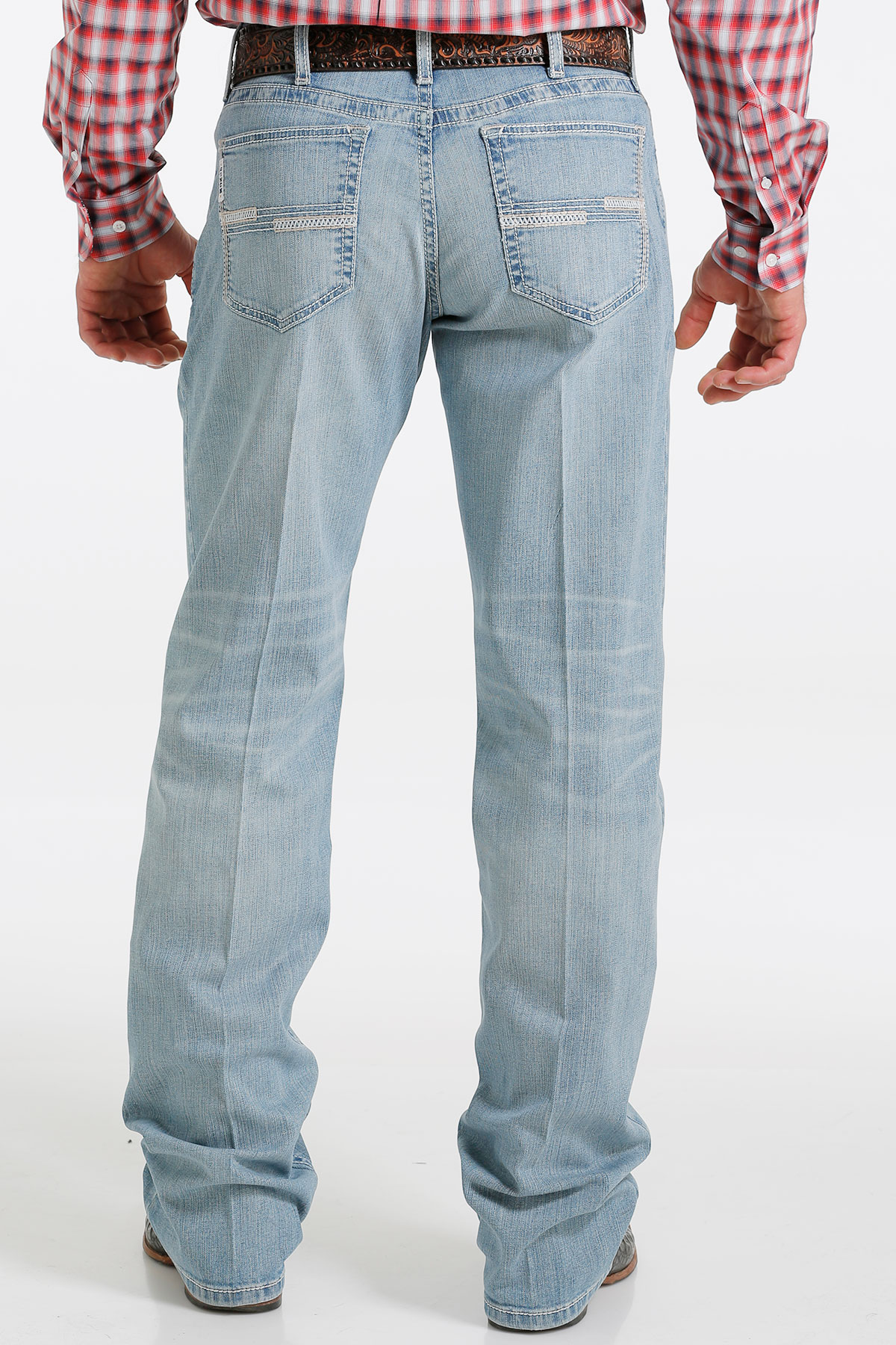 Men's Cinch Relaxed Fit White Label Light Stonewash Straight Leg Jeans ...