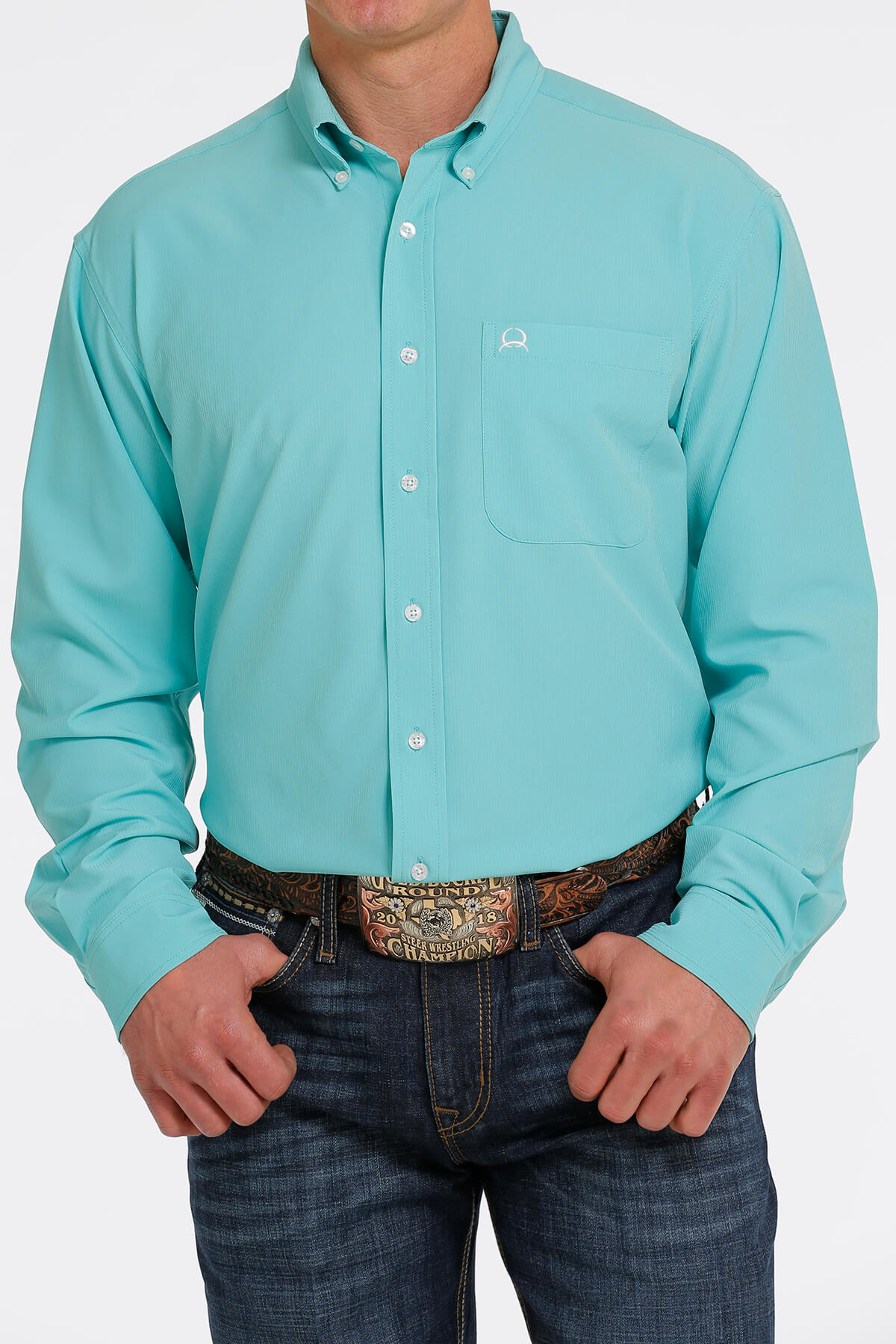 Mens teal western shirt store