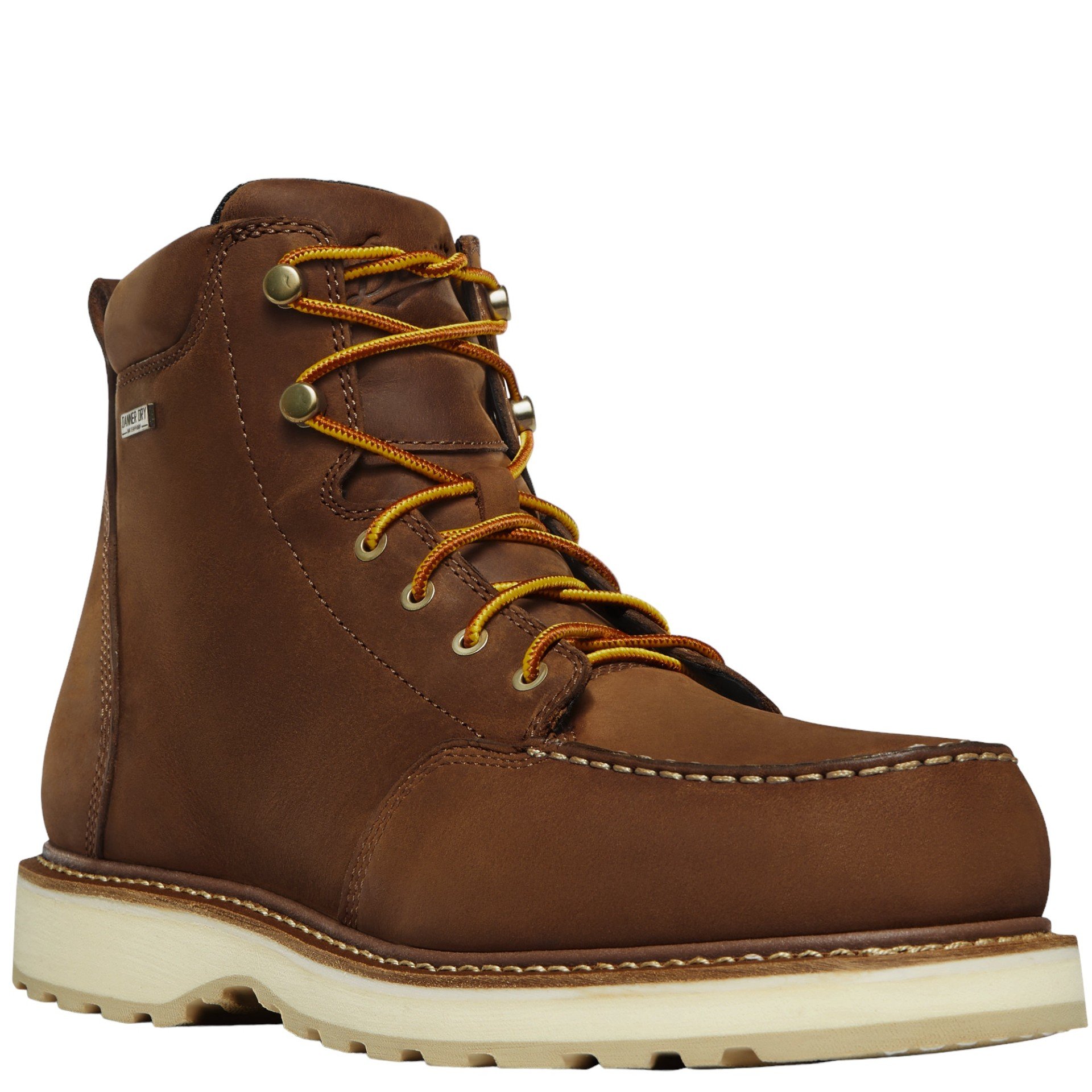 Men's Danner 6" Brown Cedar River Waterproof Aluminum Toe Work Boot 