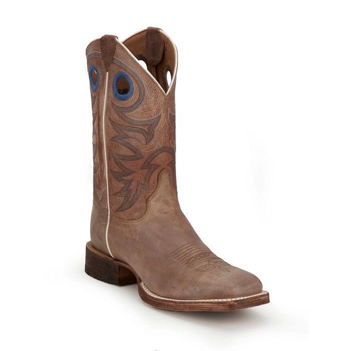 Men s Justin Bent Rail Brown Caddo 11