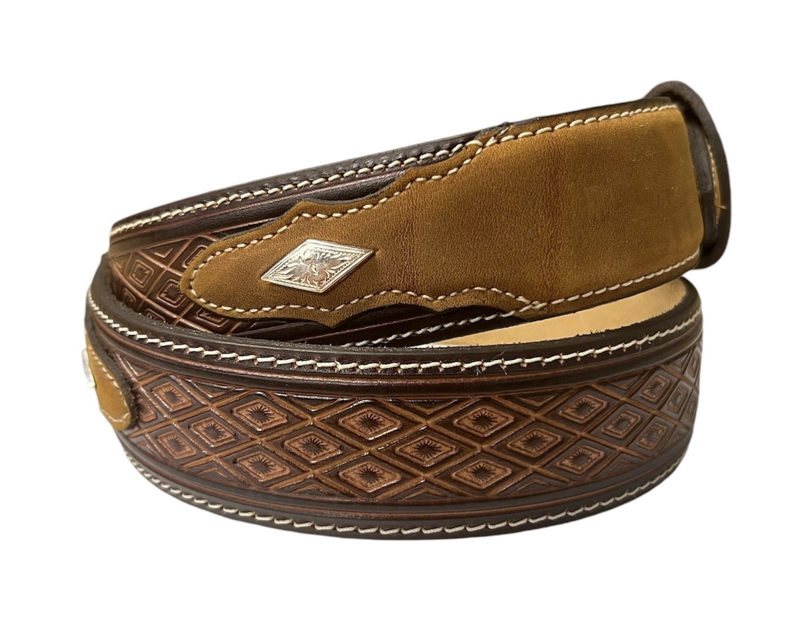 Men s Justin Brown Diamond Ridge Belt Oklahoma s Premier Western Clothing Store