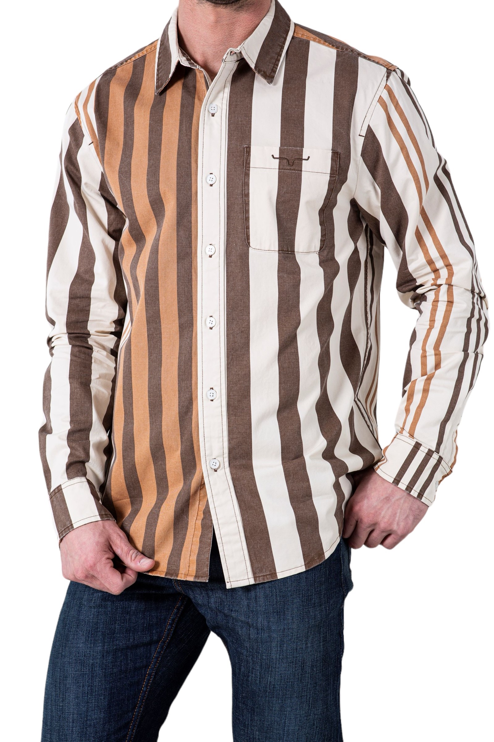 Men's Kimes 1992 Multi-Stripe Long Sleeve Shirt 