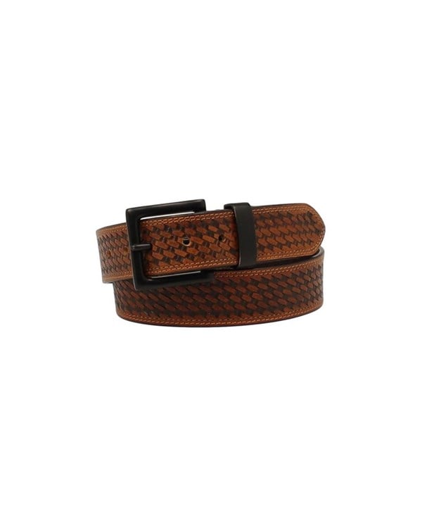 Men's Nocona Basketweaved Tooled Leather Belt