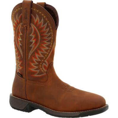 Rocky square steel toe boots outlet
