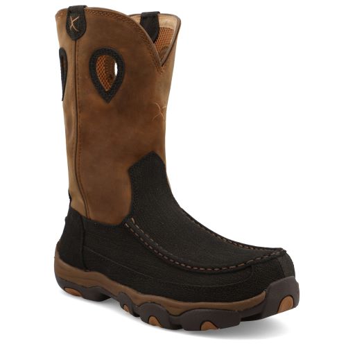 Twisted x women's floral top steel toe western work boots