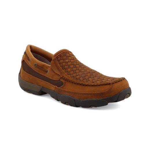 Twisted x mens basket weave driving mocs sale