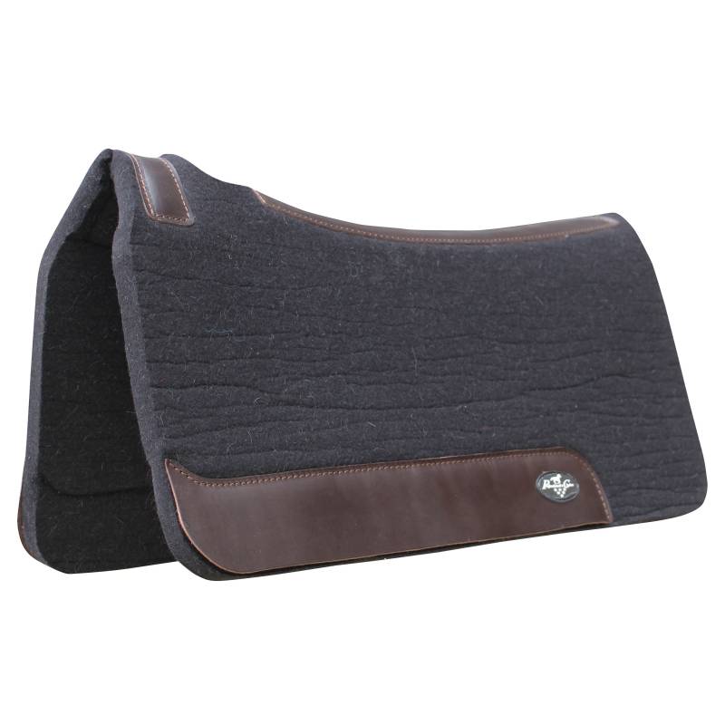Professionals Choice Black Steam Pressed Comfort Fit Saddle Pad 1" Thick 31x32