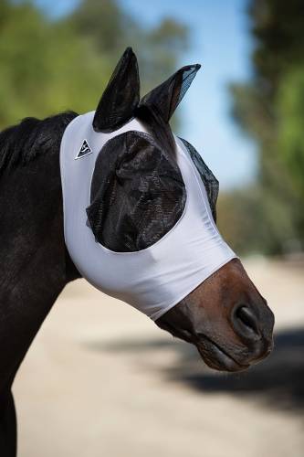 Professional's Choice Charcoal Gray Comfort Fit Lycra Fly Mask