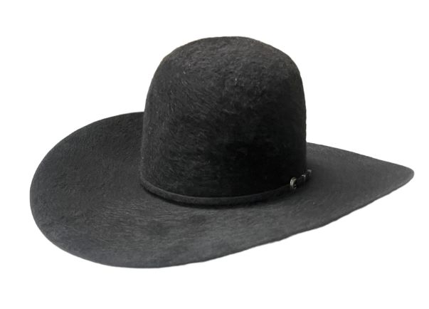 Rodeo King 10X Charcoal Grizzly Open Crown Felt Hat Oklahoma s