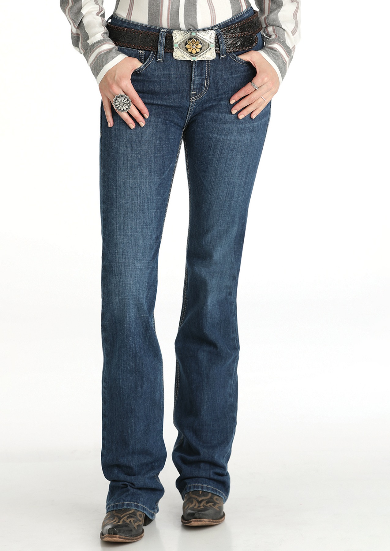 Women's Cruel Denim Hannah Medium Stone Slim Fit Boot Cut