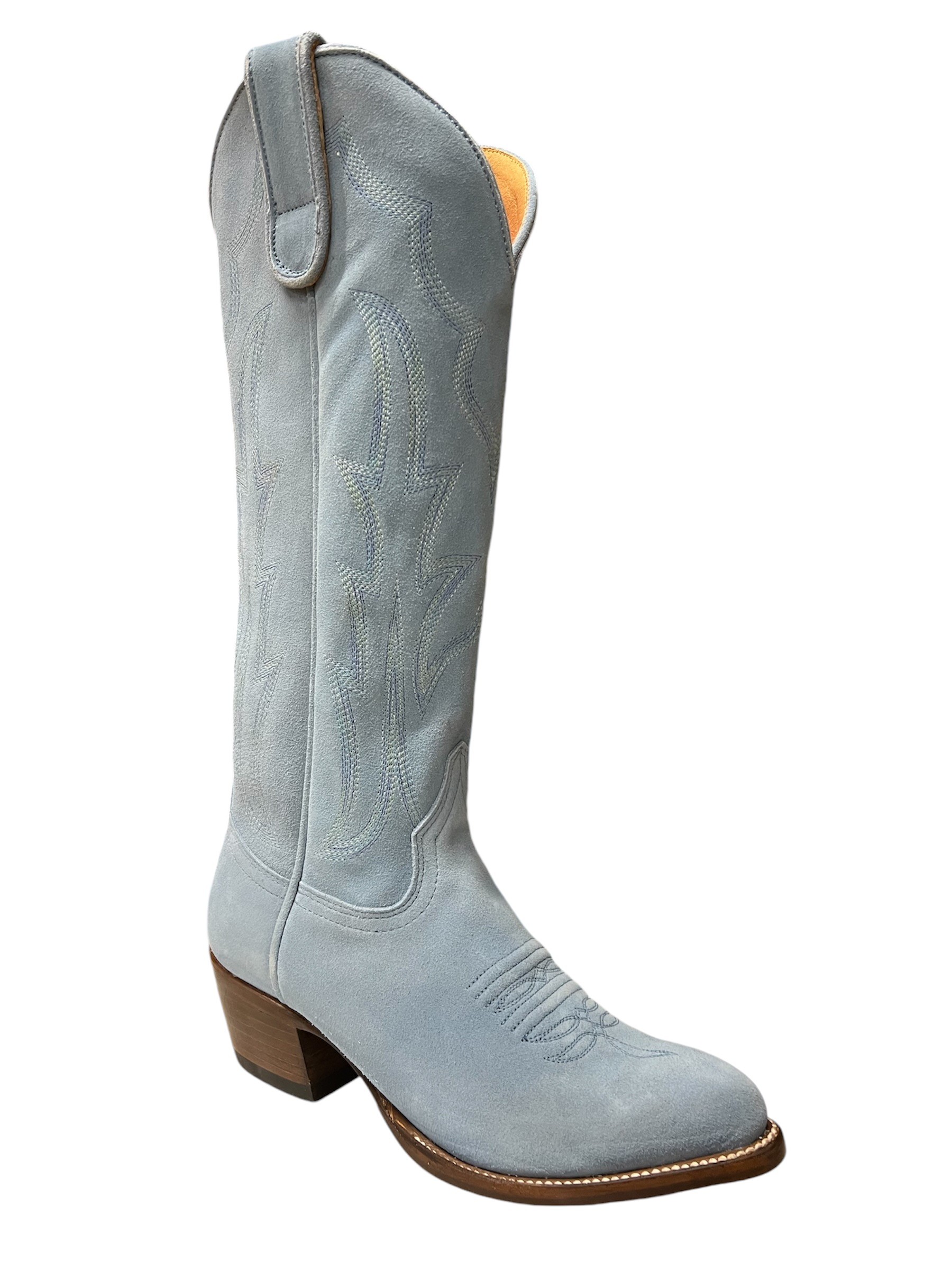 Baby blue cowboy boots clearance