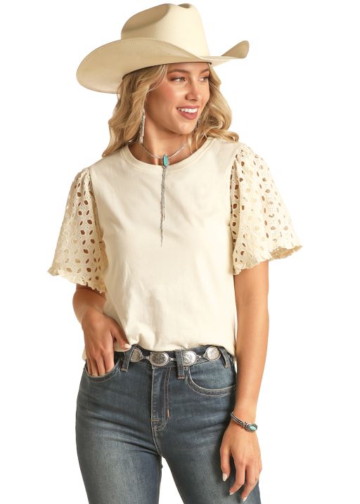 Rock sales roll blouse
