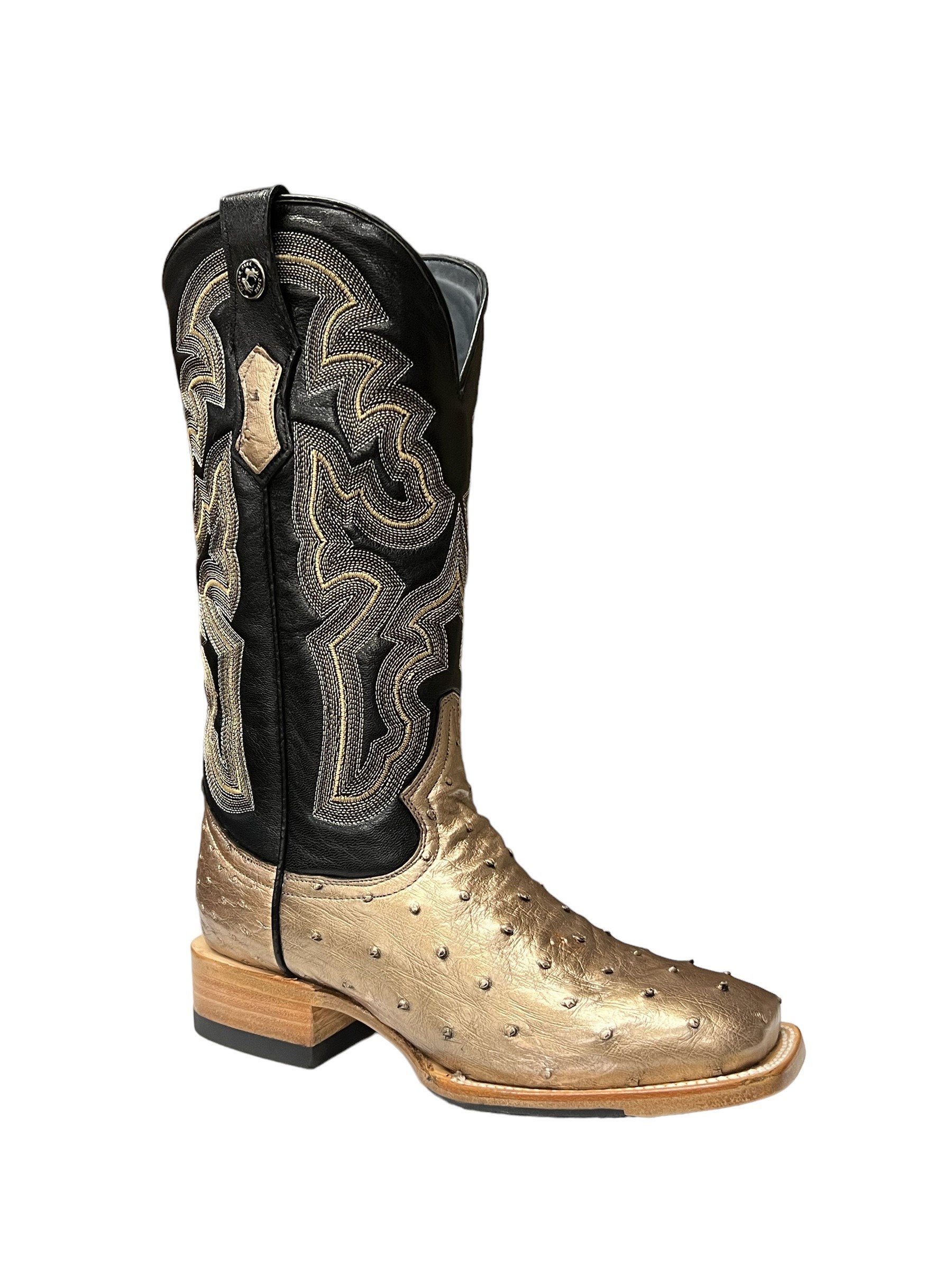 Women s Tanner Mark Black Label Sahara Gold Full Quill Ostrich