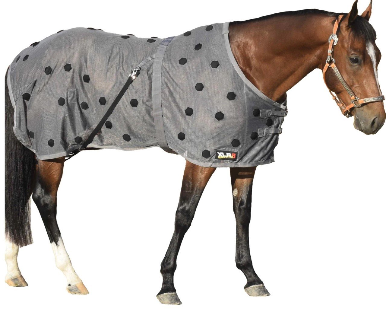 XLR8 Gray Velocity Therapeutic Horse Sheet 